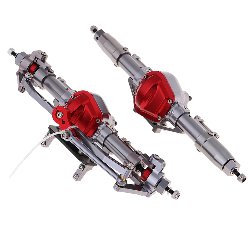 1/10 Scale RC Car Metal Front Rear Bridge Axle Assembly For Axial SCX10 D90 RC Crawler Accessories Parts