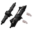 Metal Front + Rear Bridge Axle Set for WPL 1/16 Military Truck RC Car Part Model Upgrade Accessories