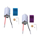 Motor + Heat Sink + 17T Motor Gear Replacement Parts for WLtoys 12428 12423