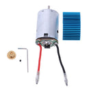 Motor + Heat Sink + 17T Motor Gear Replacement Parts for WLtoys 12428 12423