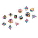 7pcs Opaque Alloy Polyhedral Dice for Dungeons and Dragons Accessories Toy A