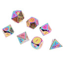 7pcs Opaque Alloy Polyhedral Dice for Dungeons and Dragons Accessories Toy A