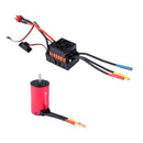 S3660 4 Pole 3800KV Brushless Motor w/ 60A ESC Combo Set for 1/8 1/10 RC Car