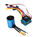 Metal 3650 5200KV Brushless Motor & 80A ESC for 1/10 RC Car Cralwer Accessories Kit