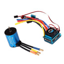 Metal 3650 5200KV Brushless Motor & 80A ESC for 1/10 RC Car Cralwer Accessories Kit