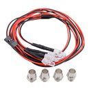 4pcs LED Light Kit Headlights Taillight White Red for 1/5 1/8 1/10 1/12 1/16 RC Car Upgrade Parts