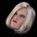 1:6 Scale Female Beauty Head Carved Sculpt with Short Hair for 12 inch Phicen Body Figure Accessory