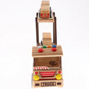 Multi-color 340x78x145mm Wooden Car Carrier Model Double Layers Children Vehicle Car Kids Educational Toy for Kids Gift