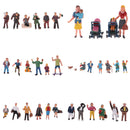 1/87 Painted Player People Figures Model HO OO Scale Layout for Sand Table Decoration