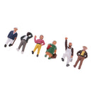 1/87 Scale Resin People Figure Model - Assorted Passerby for Train Roadway Scenery Decoration