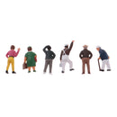 1/87 Scale Resin People Figure Model - Assorted Passerby for Train Roadway Scenery Decoration