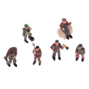1/87 Scale Resin People Figure Model - Assorted Hunter for Train Roadway Scenery Decoration