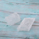 2pcs Natural Transparent White Crystal Mineral Stone Specimen Home Ornaments