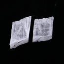2pcs Natural Transparent White Crystal Mineral Stone Specimen Home Ornaments