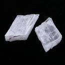 2pcs Natural Transparent White Crystal Mineral Stone Specimen Home Ornaments