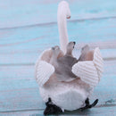 Lifelike White Swan Model, Wild Animal Figurine, Kids Toy Desktop Ornaments