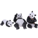 Model Panda Static Model Panda Family Toy for Children,Desk Decoration Display and Collection