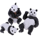 Model Panda Static Model Panda Family Toy for Children,Desk Decoration Display and Collection
