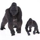 4pcs Lifelike Gorilla Family Model, Wild Animal Figurines, Kids Toy Desktop Ornaments