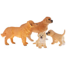 4pcs Lifelike Dog Model, Pet Animal Figurines, Kids Toy Desktop Ornaments