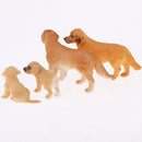 4pcs Lifelike Dog Model, Pet Animal Figurines, Kids Toy Desktop Ornaments