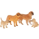 4pcs Lifelike Dog Model, Pet Animal Figurines, Kids Toy Desktop Ornaments
