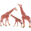 Model Simulation Giraffe Figure Toy Playset Include Giraffe Mother,Giraffe Dad and Giraffe Baby