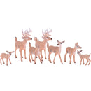 1.77-4.13 inch Height Whitetail Deer, High Simulation Plastic Animal Figurine for Collection Decoration Home