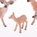 1.77-4.13 inch Height Whitetail Deer, High Simulation Plastic Animal Figurine for Collection Decoration Home