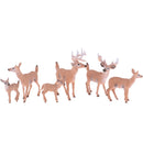 1.77-4.13 inch Height Whitetail Deer, High Simulation Plastic Animal Figurine for Collection Decoration Home
