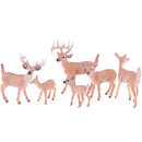 1.77-4.13 inch Height Whitetail Deer, High Simulation Plastic Animal Figurine for Collection Decoration Home