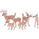 1.77-4.13 inch Height Whitetail Deer, High Simulation Plastic Animal Figurine for Collection Decoration Home
