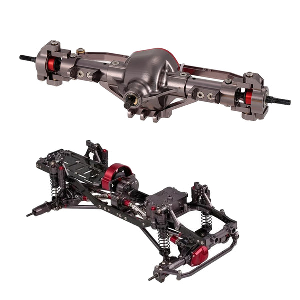1/10 Scale RC Car Metal Front Axle For AXIAL SCX10 D90 RC Car Parts
