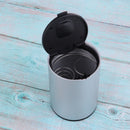 Cylinder Car Ashtray Cup Extinguishing Office Desktop Supply Novelty Silver