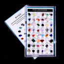 48Pcs/Box Natural Mineral Specimen Gift Polished Stone  Gemstones Quartz Crystal
