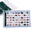 48Pcs/Box Natural Mineral Specimen Gift Polished Stone  Gemstones Quartz Crystal