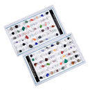 48Pcs/Box Natural Mineral Specimen Gift Polished Stone  Gemstones Quartz Crystal