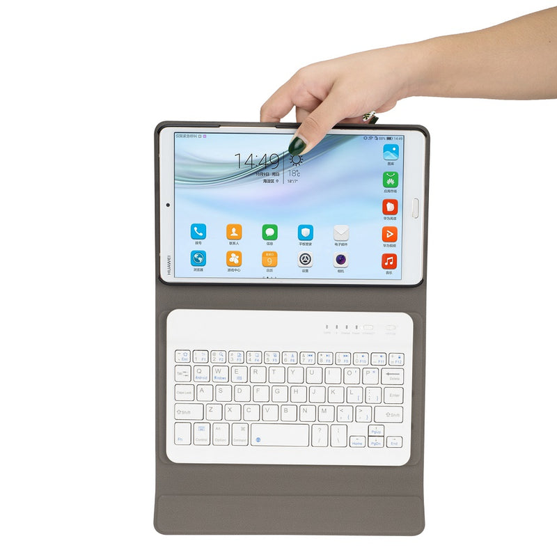 Universal Folding Stand bluetooth Keyboard Case Cover for Huawei M5 8.4 Inch Tablet