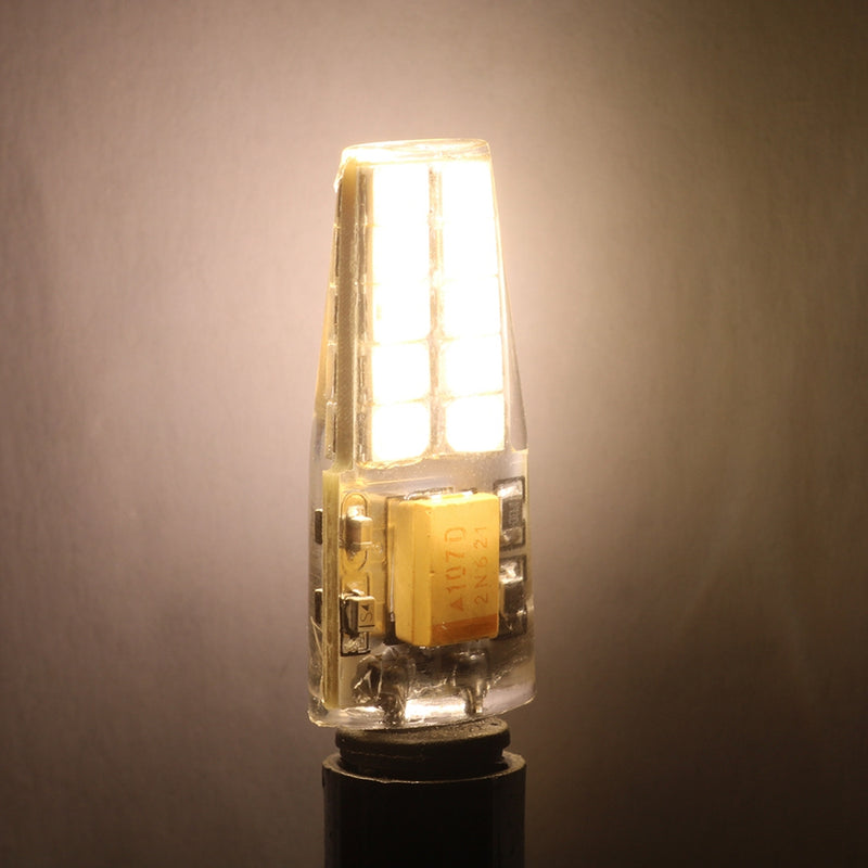 G4 AC/DC12V 4W SMD 2835 Crystal Silicone 20LED Corn Light Bulb Replacement Chandelier Halogen Lamps