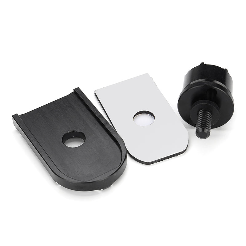 CNC Beveled Seat Bolt Tab Screw Mount Knob Cover For Harley Fatboy Road Softail