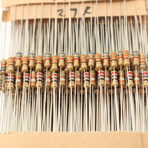 560 Pcs 1 ohm to 10M ohm 1/4W 5% Metal Film Resistor 56 Value Assorted Kit