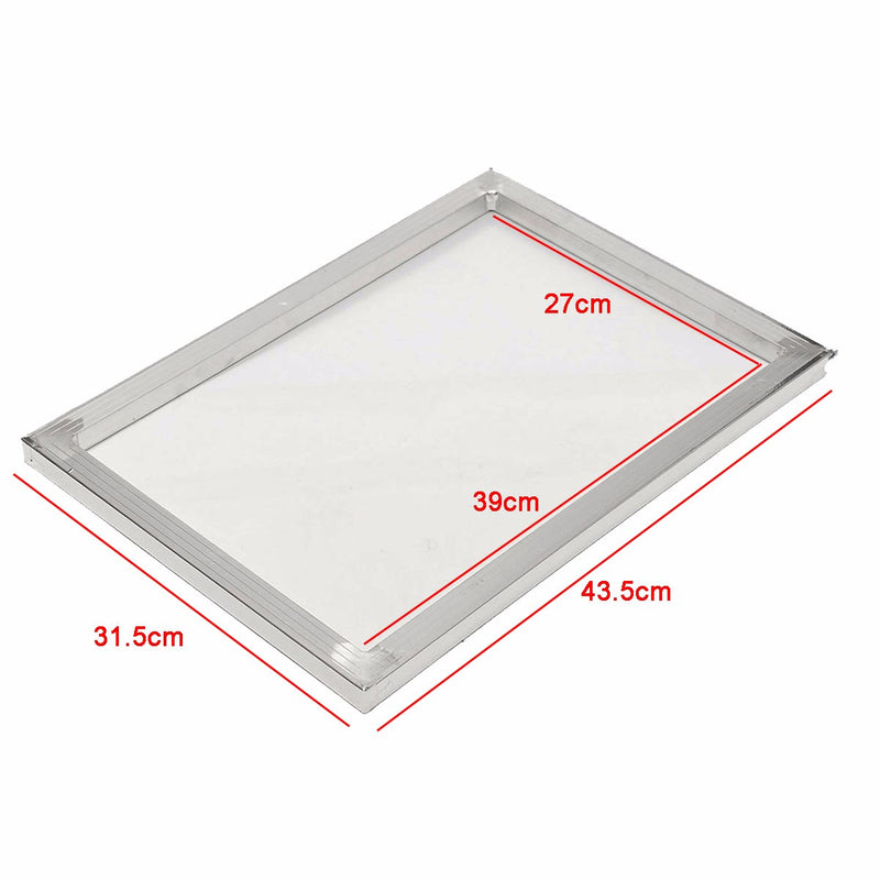 27x39cm Aluminum Screen Frame with 47T 120 Mesh Silk Screen Printing Net