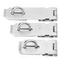 304 Stainless Steel Hasp Staple Safety Door Bolt Gate Lock Padlock Latch Waterproof With Screws