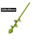 5cm*22cm/5cm*40cm Green Garden Auger Drill Bit Post Hole Digger Earth Planter Drill Bit