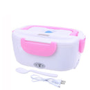 1.5L Electric Lunch Box Car Plug-in Heating Insulated Food Warmer Container Outdoor Travel