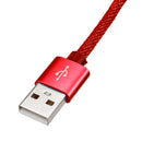 2M 90 Degree 2.4A Type C Nylon Braided Data Cable For Smartphone Tablet