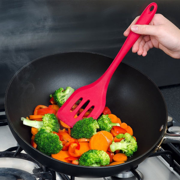 KCASA KC-SD6 5 Pieces Non-stick Silicone Baking Set Kitchen Cooking Utensils Spatula Slotted Turner