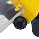 Clear Mesh Full Visor Flip Up Face Shield Screen Safety Mask Eye Protector Helmet Yellow