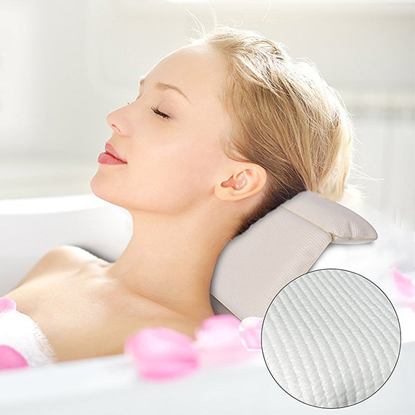 KCASA KC-BP060 SPA Soft Pillows Bathtub Head Rest Suction Cup Waterproof Bathroom Bath Pillows