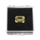 Gentle Yellow Gemstone Zircon 11.50ct 10x14mm Rectangle VVS Cut AAAA+ Jewelry Decorations